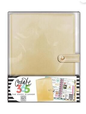 The Happy Planner Me & My BIG Ideas CLASSIC GOLD COVER Create 365 Deluxe...